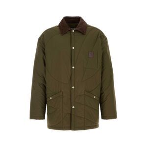 Loewe Men Army Green Polyester Jacket